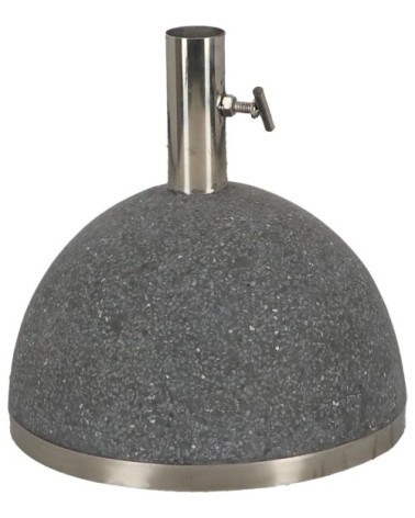 Pied de parasol granit 11kg gris foncé