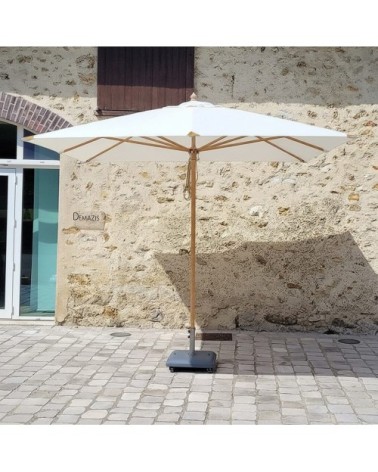 Parasol droit écru 3x3 m
