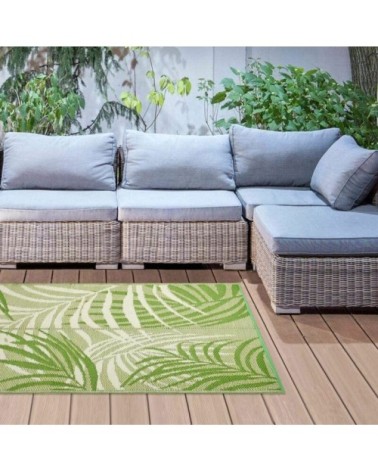 Tapis de jardin en polypropylène feuilles jungle