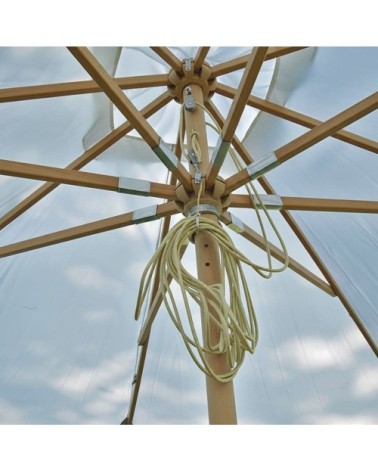 Parasol droit écru 3x3 m