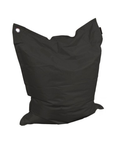 Grand coussin uni maxi noir