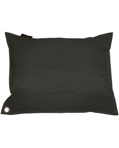 Grand coussin uni maxi noir