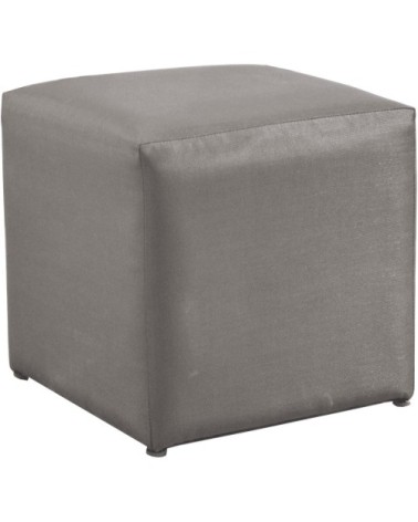 Pouf tabouret extérieur 43 cm taupe