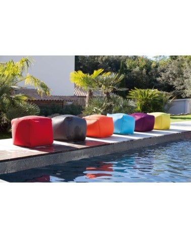 Pouf de piscine big bag 40 cm aubergine