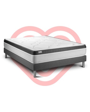 Ensemble matelas 160x200 Ressorts Mémoire de forme - 26 cm