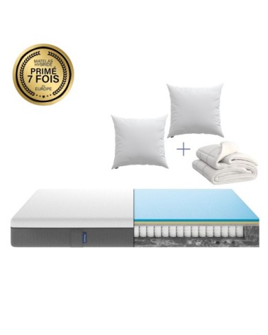 Pack matelas et couette et oreiller nuage 140x200