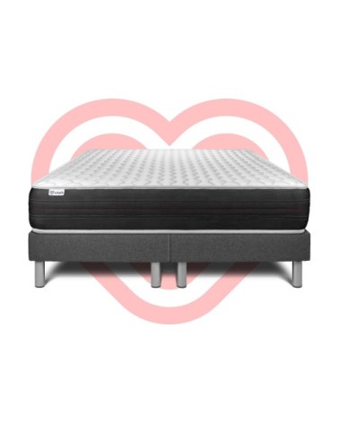 Ensemble matelas 200x200 Ressorts - 24 cm