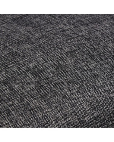 Canapé d'angle gauche 3/4 places en tissu gris chiné
