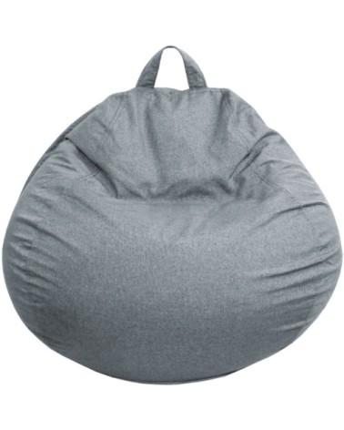 Pouf poire déhoussable gris foncé 105 x 85 cm