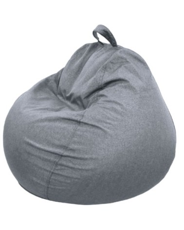 Pouf poire déhoussable gris foncé 105 x 85 cm