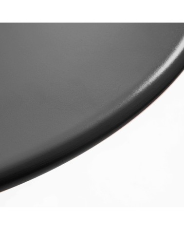 Table de jardin ronde bistro inclinable en acier anthracite