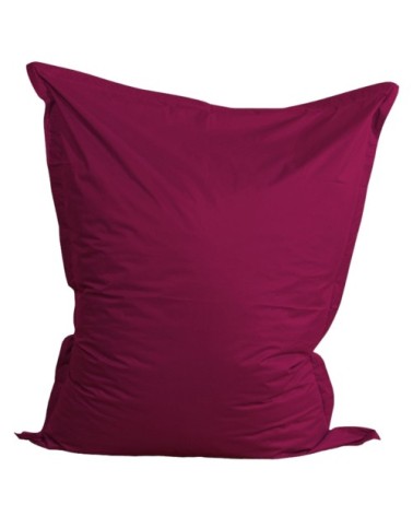 Pouf extérieur imperméable déhoussable anti-uv rouge 140 x 180 cm