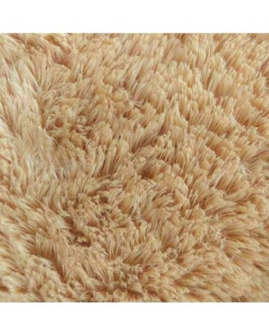 Peluche géante nounours beige 160 cm pouf