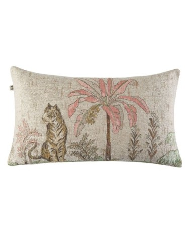 Housse de coussin en viscose multicolore 28x47 cm
