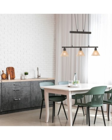 Suspension en métal rouille