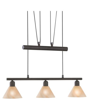 Suspension en métal rouille