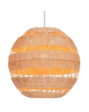 Suspension en rattan naturel