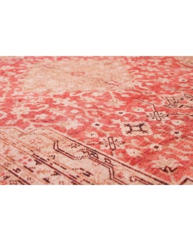 Tapis de bain vintage tons de rouge 80x150