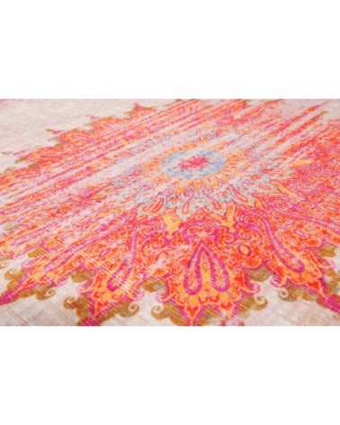 Tapis de bain vintage motif oriental multicolore 80x150