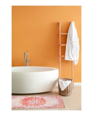 Tapis de bain vintage motif oriental multicolore 70x120