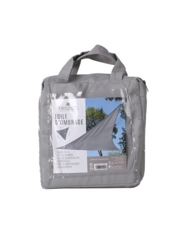 Voile d'ombrage gris 3,6x3,6x3,6m