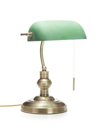 Lampe à poser en métal bronze