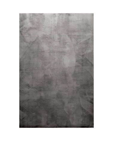 Tapis tufté mèches rases (15mm) gris anthracite 160x225
