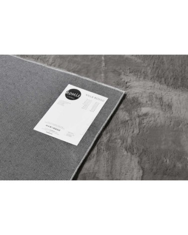 Tapis tufté mèches rases (15mm) gris anthracite 160x225