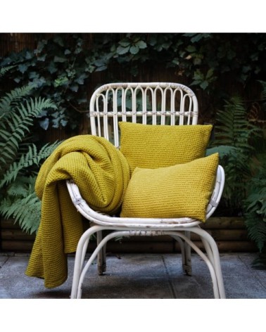 Coussin en coton badiane 45 x 45 cm