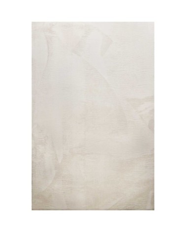 Tapis tufté mèches rases (15mm) écru 120x170