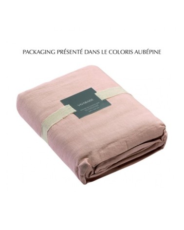 Housse de couette stonewashed en lin aubepine 140 x 200 cm