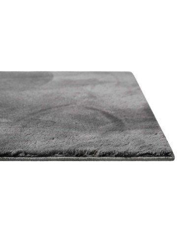 Tapis tufté mèches rases gris anthracite 200x290