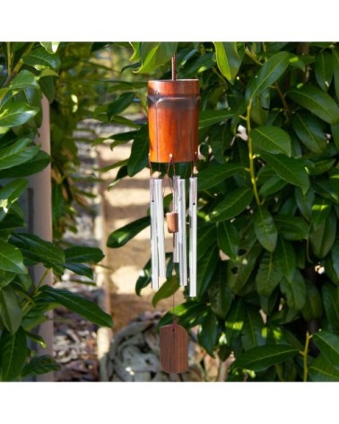 Carillon en bambou et métal 45 cm