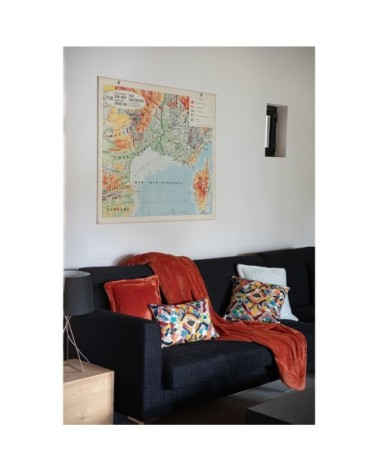 Coussin en polyester marmelade 50 x 50 cm