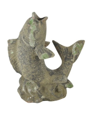 Poisson décoratif en terre cuite
