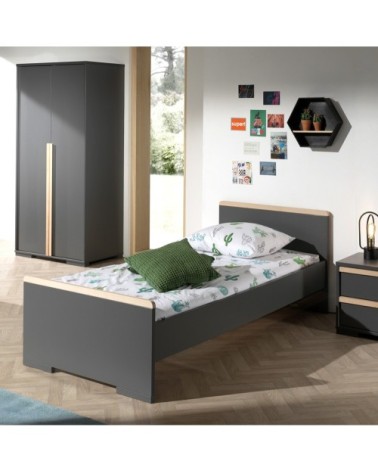 Lit 90x200 anthracite