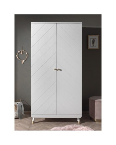 Armoire 2 portes blanc