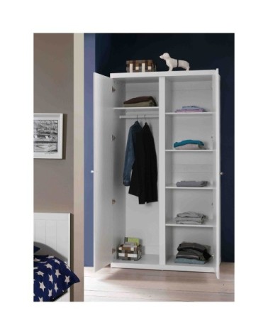 Armoire 2 portes blanc