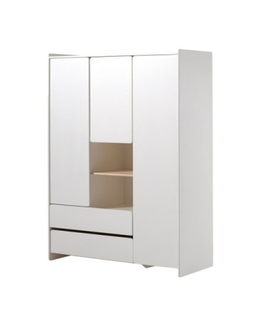 Armoire 3 portes blanc