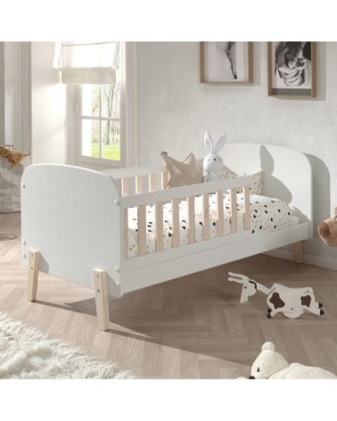 Lit 70x140 sommier inclus blanc