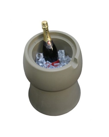 Tabouret champ liège polyéthylène taupe