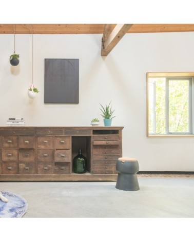 Tabouret champ liège polyéthylène taupe