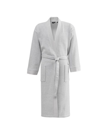 Robe de chambre molleton  gris perle S