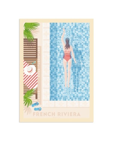 Affiche French Riviera  30x40 cm