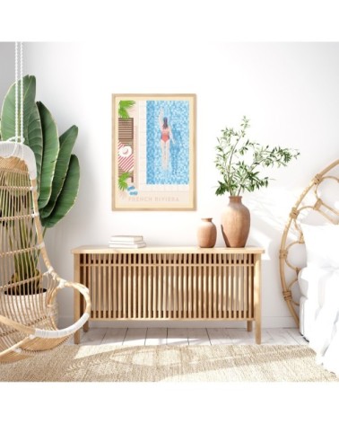 Affiche French Riviera  30x40 cm