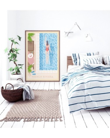 Affiche French Riviera  30x40 cm