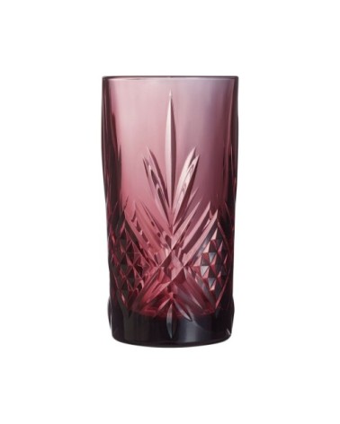 4 verres à eau moderne 38 cl lilas