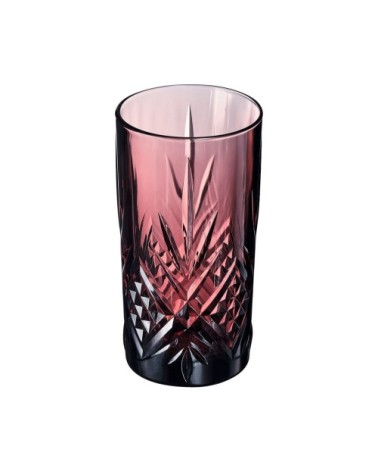 4 verres à eau moderne 38 cl lilas