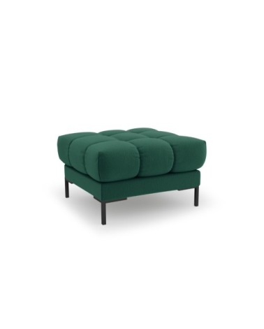 Pouf 1 place en tissu structurel vert