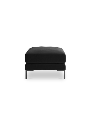 Pouf en velours noir